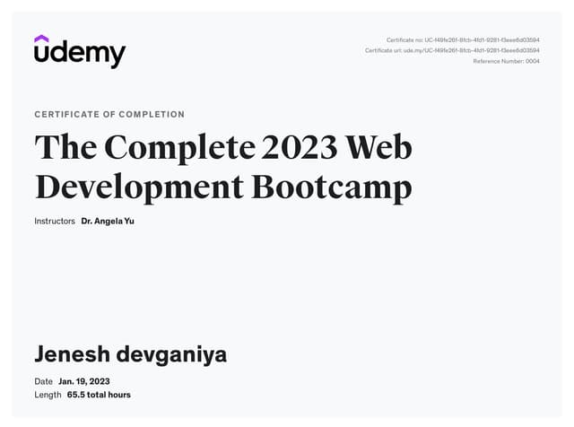 The Complete Full-Stack Web Development Bootcamp